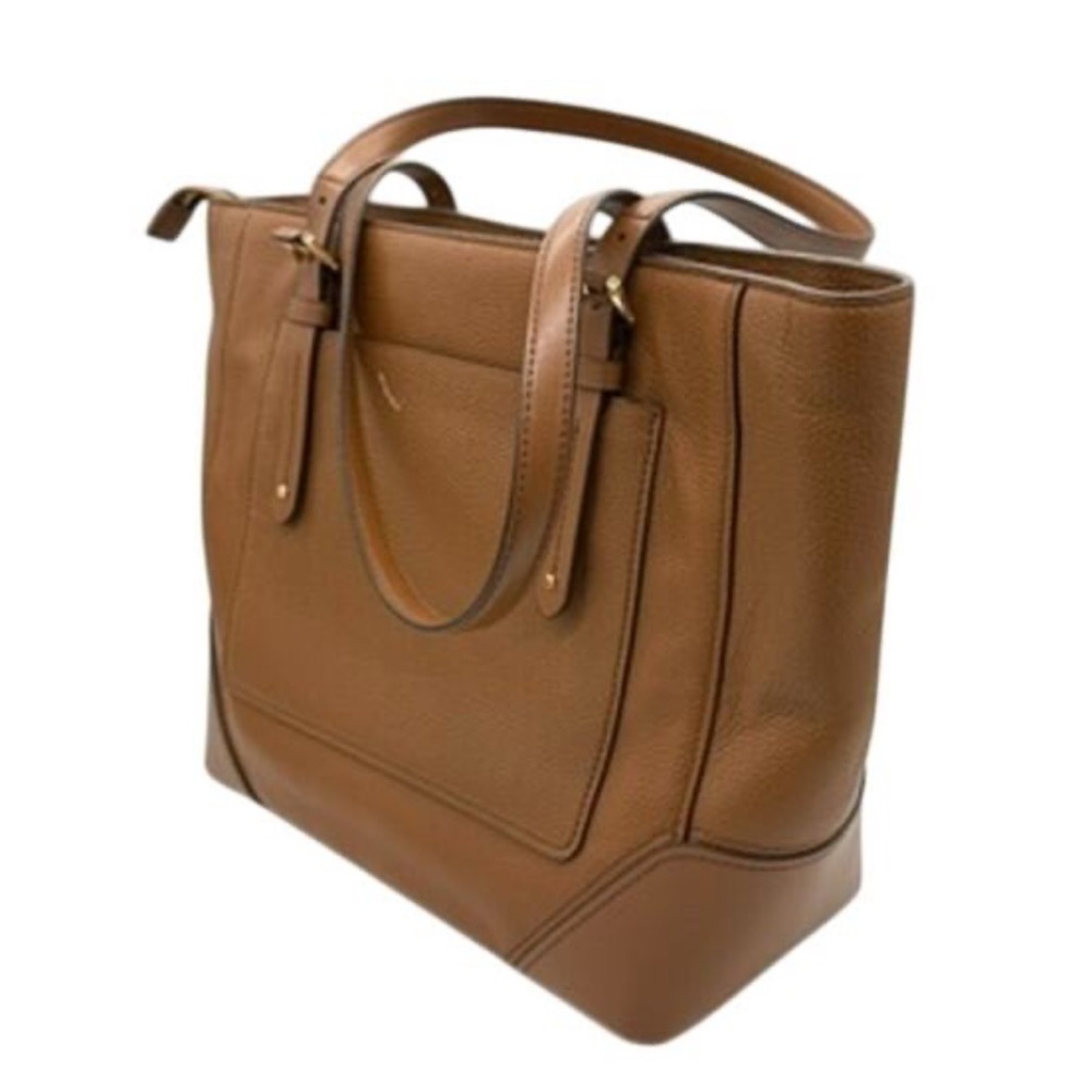 RETAIL $228 MICHAEL Michael Kors Aria Large Leather Tote multiple pocket